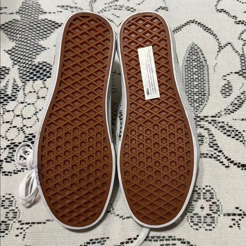 Vans Old Skool Checkerboard Floral Bee Mustard Yellow Sneakers Women 8.0 Men 6.5 - Picture 3 of 6